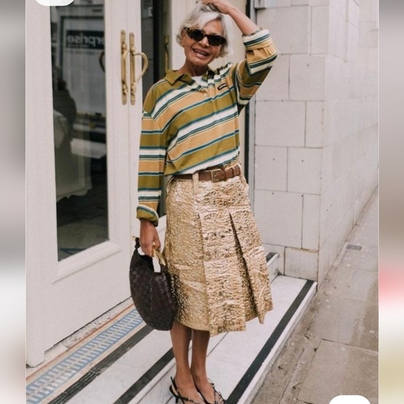 Ruth gold skirt size 10 - Picture 6 of 7